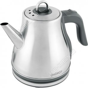 Чайник из нержавеющей стали 1,2л 950Вт диск,автоотключение,защита без воды, поворот на 360`, стальной (12) Energy 