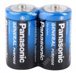 Батарейки PANASONIC R20 - 2штуки, D бол/кргу, спайка (24)