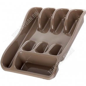 Лоток-вклад д/ст.приб. 5-ти секц, капучино (33х26 h6см) (30) 