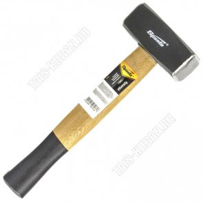 Кувалда кованая головка 1000г, дерев.двухцветная рукоятка 