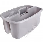 Органайзер-переноска, серый, д/быт.хим, 2-х секц 6л прям (35х20 h15см)(12) 