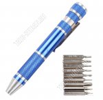 Н-р бит 10пр (9шт PHO, PH00, Y2.0, Pentalobe 0,8,Т2,Т4,Т5,Т6,SL2) с ручкой для точных работ, алюмин./хром-ванад.сталь, блистер 