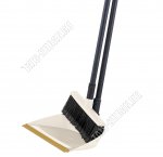 Набор Совок мягк.кром 24х16см +Щётка L20см,ворс 7см,вертикал.ручка h79см,сливочн.бук, Svip (14) 