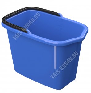 Ведро прям. 9,5л с носик, синий (35х22 h25см) (25) 