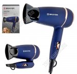 Фен 1400Вт складн.ручк,синий матов (24) 