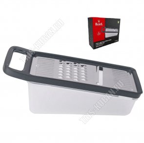 Терка плоская с контейнером 21х9см 550мл (12) 