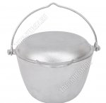 Казан походный. 3,0л конический,крышка-сковорода (5)