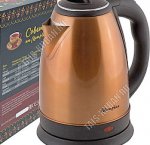 Чайник нерж.1,8л 1500Вт диск,защ б/воды,повор.360,свет.индик,цв.медн (12)