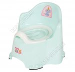 Горшок детский, высок.спинка, с крышкой,на ножках (35х35 h31,5см) ментол, DD Style (18)