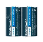 Батарейка GoPower Alkaline LR20 2шт,спайка (12)