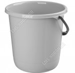 Ведро .кругл 10л серый (d27 h29см) (10) 
