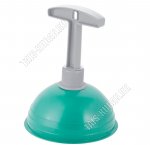 Вантуз резин.(d14,5 h17,5см) пласт.руч,зелен (12) 