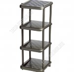 Этажерка д/обуви 4-х ярус, графит. (31х37 h81см) Idea (4) 
