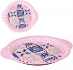 Поднос декор,с борт, круг.(d38 h3,5см) 