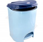 Ведро для мусора 7л голубой мрамор (21х23 h29см) (9) 
