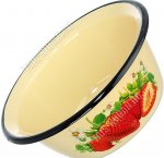 Клубника крем Миска 0,8л d16,5см (18)