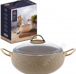 Кастрюля коричнев (сфера) 4,5л d24см h10см (4) Горянка