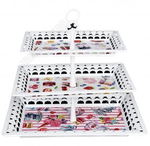 Фруктовница 3-х яр, прям (30х20/36х24/43х29 h40см) 