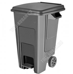 Бак д/мусора на колес+педаль 100л , 