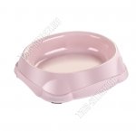 Миска д/корма 0,25л пепельно/роз,круг.(d15 h3,5см) (60) 