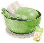 Набор для пикника 4 персоны 25пр, салатовый+бежевый (14)