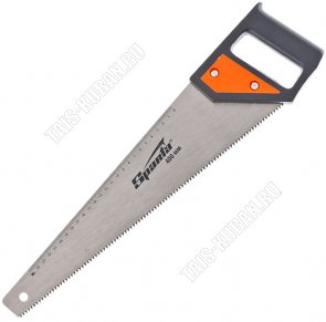 Ножовка по дер..450мм.6зуб.на дюйм,линейка,калён.зуб,пласт.руч.(6) 