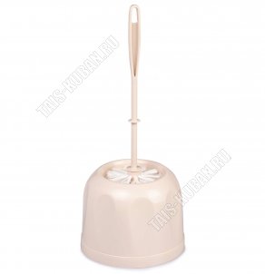 Ерш+подст WC бежев,круг (d16 h12см) (20)