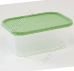 Контейнер оливковый/прозр, прямоуг 0,5л (40)