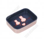 Мыльница прям,с поддон. L13,5х10 h3,5см 