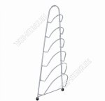 Подставка настен д/крышек 6-ти секц, пирамида, h45см,белый 