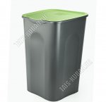 Бак 43л с откидной крыш,квадр (34х34 h51см) оливка/серый, Verde (31) 