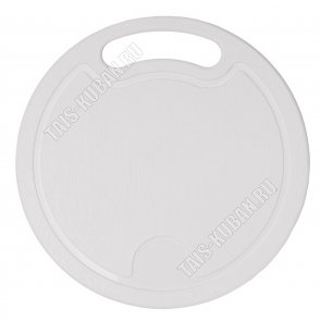 Доска раздел, кругл (d22,5см) толщ.4мм, слон.кость (25) 