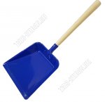 Совок хоз-ый метал.(18х21см) дер.ручка 30см, д/мусора (10)