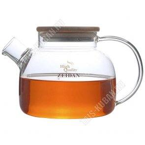 Чайник заварочный (стекло+бамбук) 1,0л 