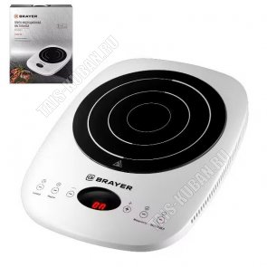 Плита индукцион.1-конф.2000Вт стеклокерамика,d23.5мм,белый (6) 