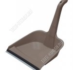 Совок мягкая кромка .23х18см,вертикал.руч L24см , тём.коричневый (48) 