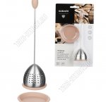 Ситечко для заваривания чая с подставкой 17х4,5см (6) 