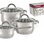 НАБОР посуды 3пр STANDART (кастрюли 3,0/4,0л d16/18см +ковш 2,1л d16см) (4)