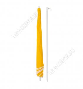 Зонт пляжный d165см, складная штанга h190см без наклона (20) 