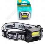 Фонарь налобн  LED 1Вт,дневн.6500К,3реж,освещен. 50Лм до 20м, бат. 3хААА(не в комп-те),пластик,черн  LED5384 (1)