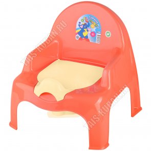 Горшок-кресло, с крышк, коралл (31,5х29,5 h34,5см) (10) 