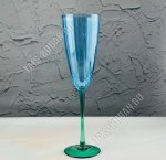 Омбре сине-зеленое Бокал набор 6шт для шампанского 185мл (4) 