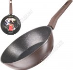 Carina Сковорода глубок d26 h7см,корич/черн.с золотистым (6)