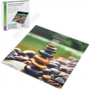 Весы напольные эл. (стекло) до 150кг,дел.50г, 