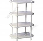 Этажерка 4-х яр,овал, мрамор (49х30 h82см) (3) 