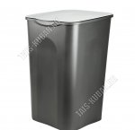 Бак 43л с откидн.крыш,серый (34х34 h51см) (26) 