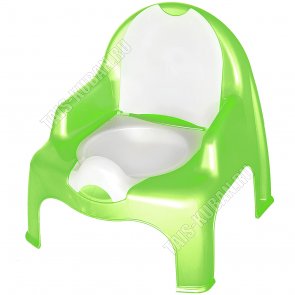 Горшок-кресло, с крышк, салат/крем (31,5х29,5 h34,5см) (10) 