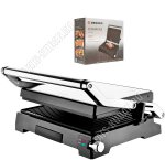 Гриль-пресс 2000Вт 23,5х34см,сереб/черн (2)