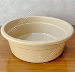 Таз круглый 11л бежевый (d39 h14см) (20) 