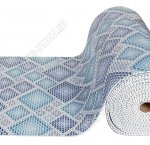 Коврик рулон, шир.65см,син/бел 